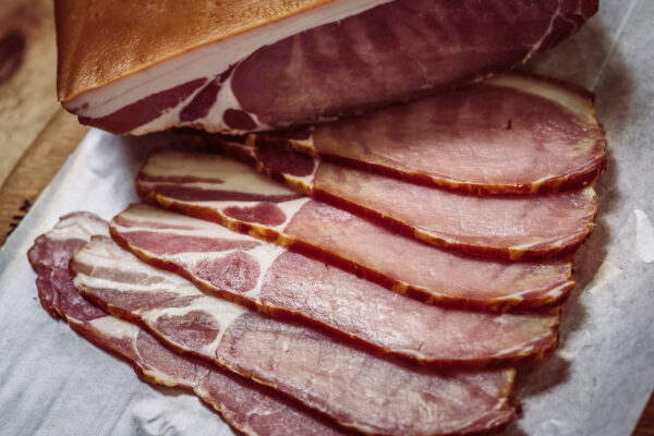 Bacon slices from the butcher